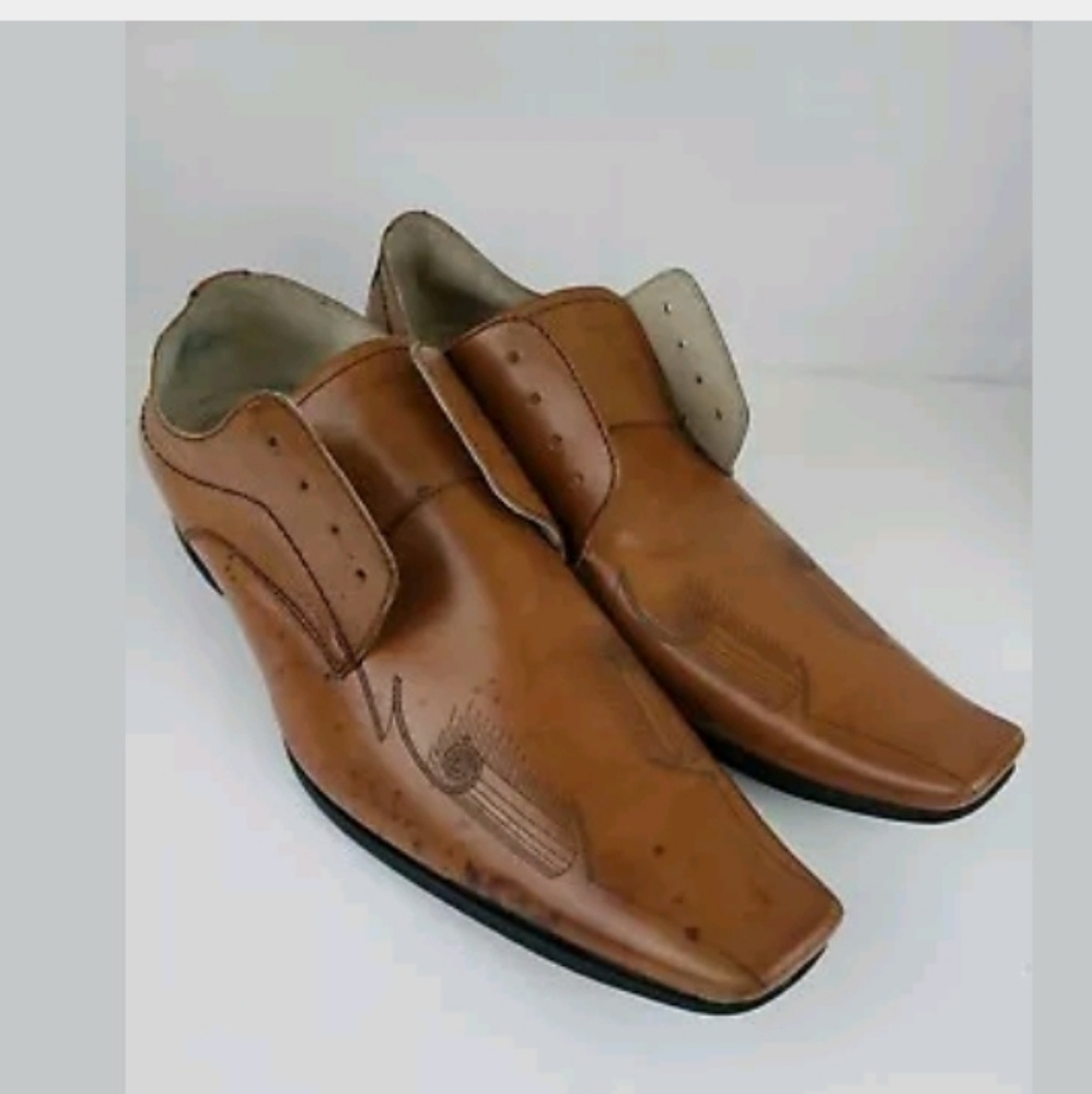 Donato Marrone Mens Shoes Brown Leather Size 10.5